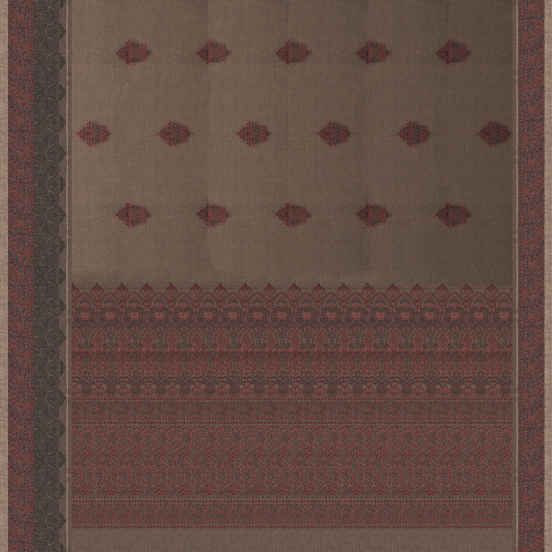 Pallu of Handwoven South Cotton Saree 