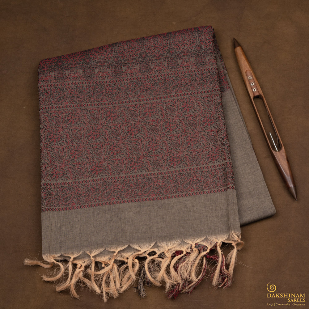 Folded  Handwoven South Cotton Saree 
