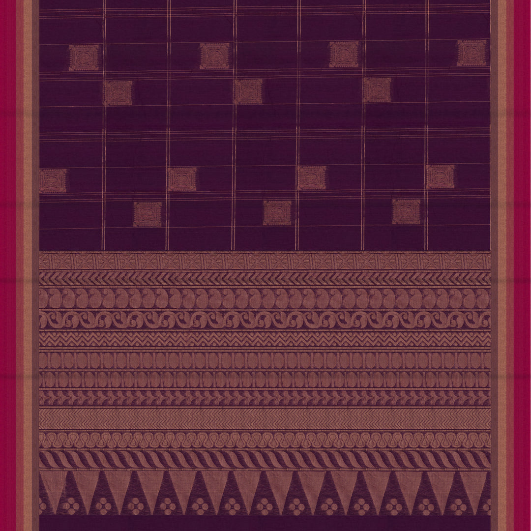 Pallu of Handwoven South Cotton Saree 