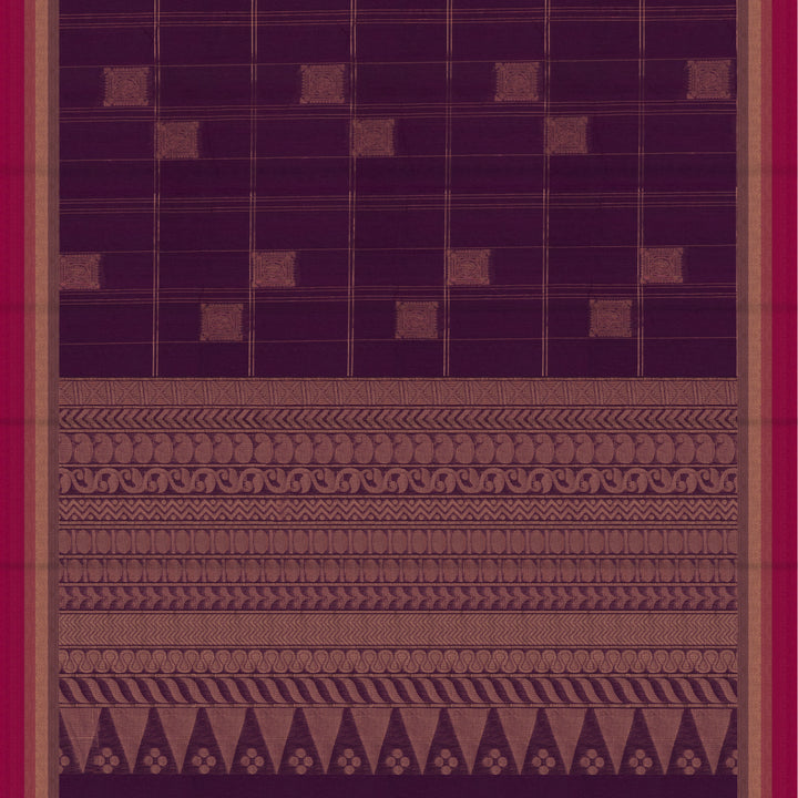 Pallu of Handwoven South Cotton Saree 