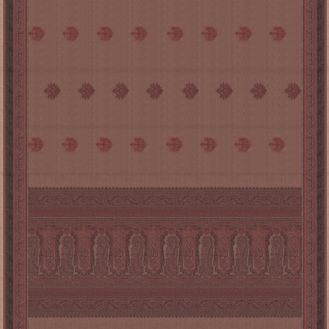 Pallu of  Handwoven South Cotton Saree 
