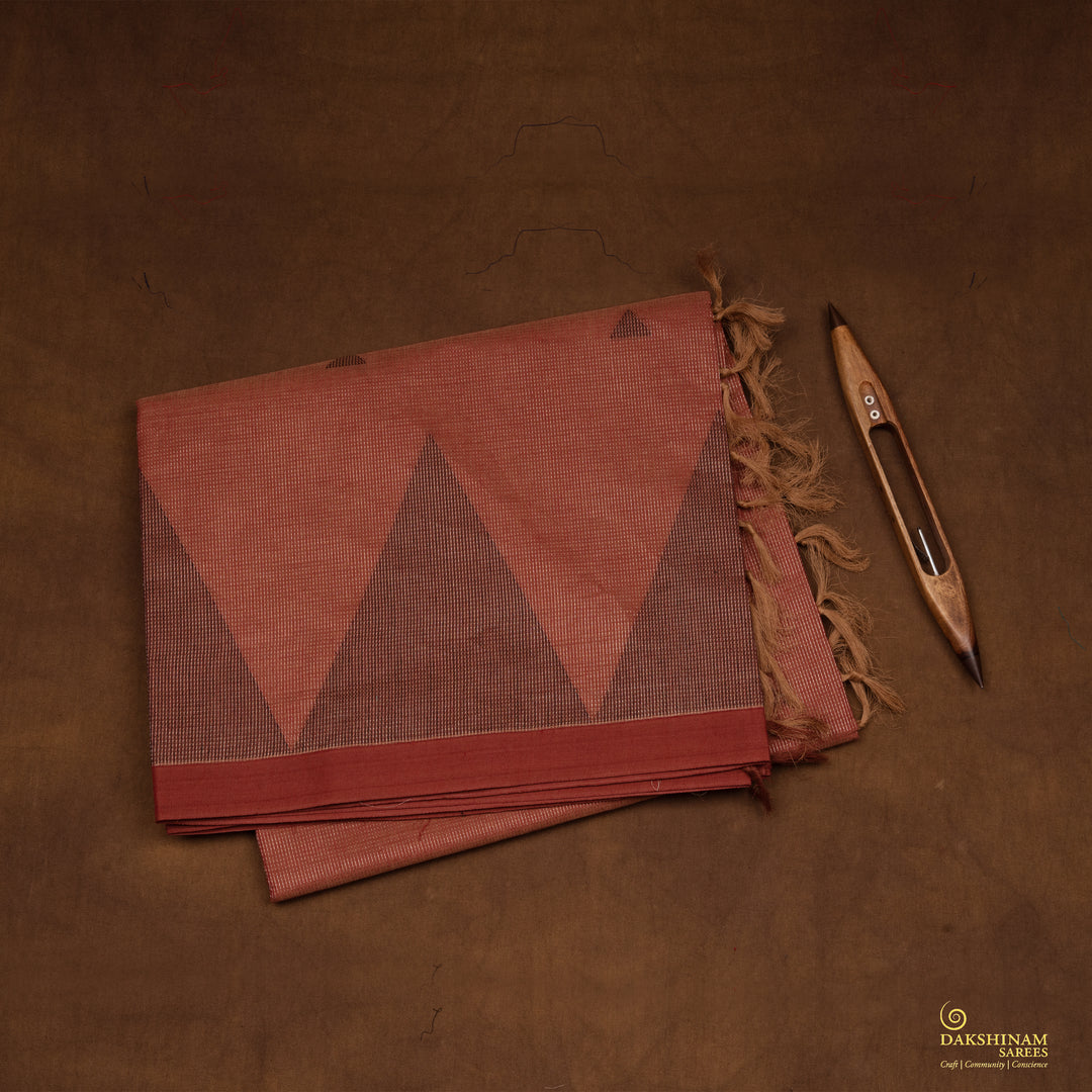 Folded Handwoven South Cotton Saree