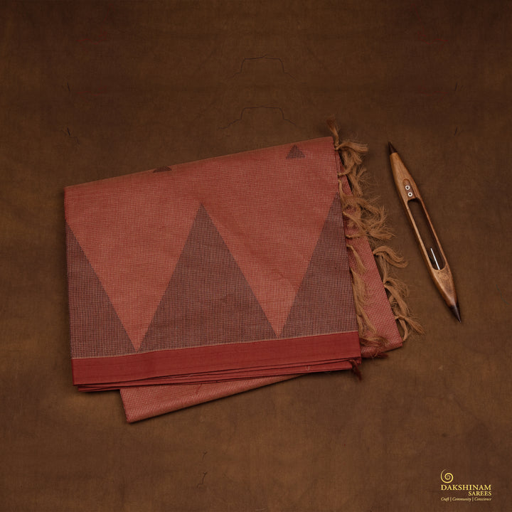 Folded Handwoven South Cotton Saree