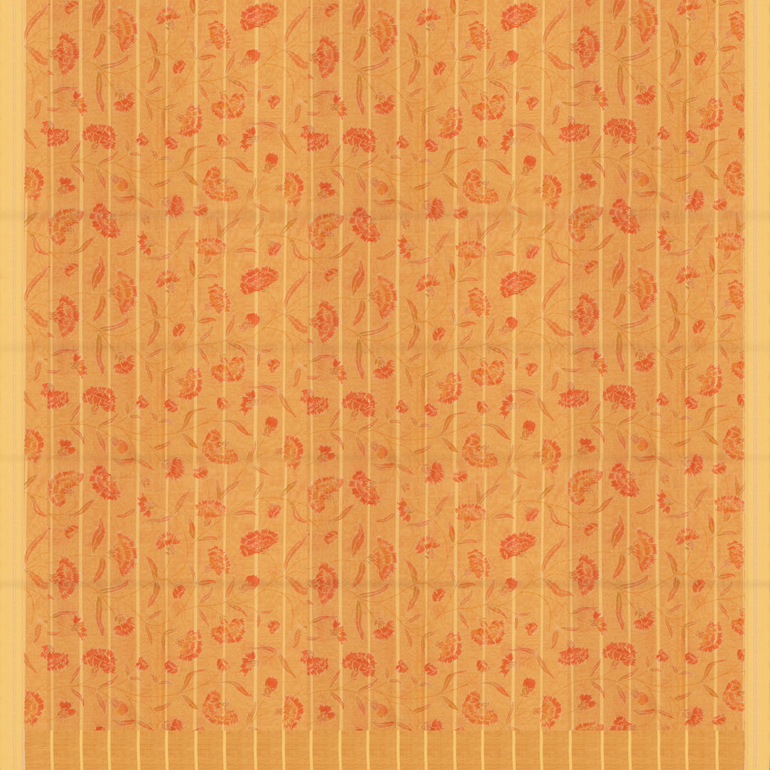 Pallu of Handwoven Chanderi Silk Saree