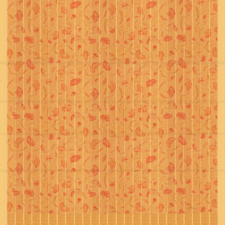 Pallu of Handwoven Chanderi Silk Saree