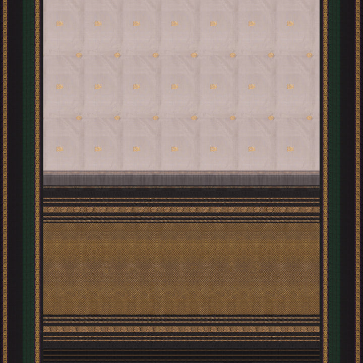 Pallu of  Handwoven Kanjivaram silk Saree