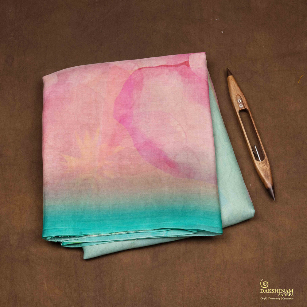 Folded Handwoven Organza Silk Saree