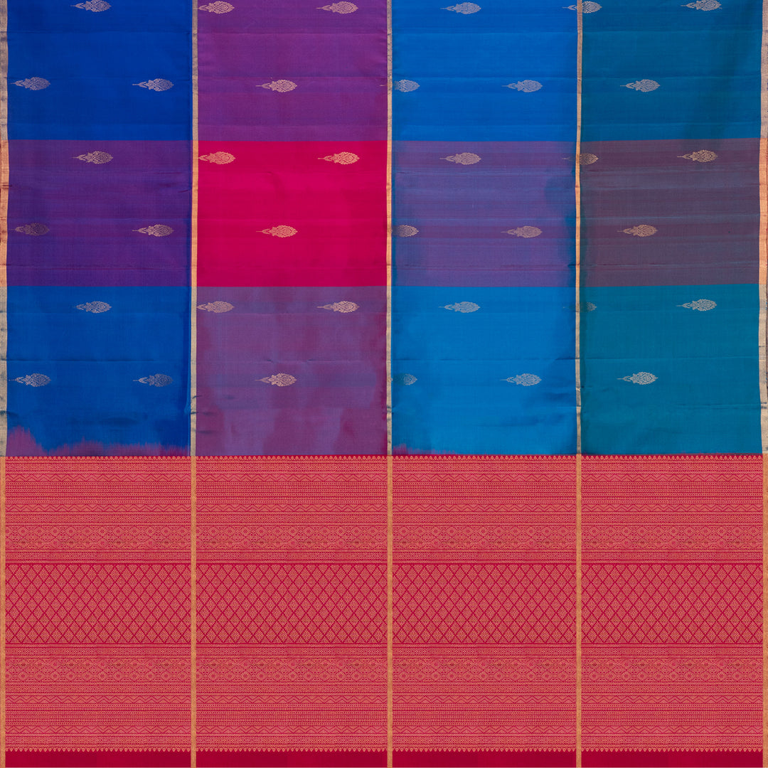 Handwoven Multicolor with pink Soft Silk Saree- 3020T014945DSC