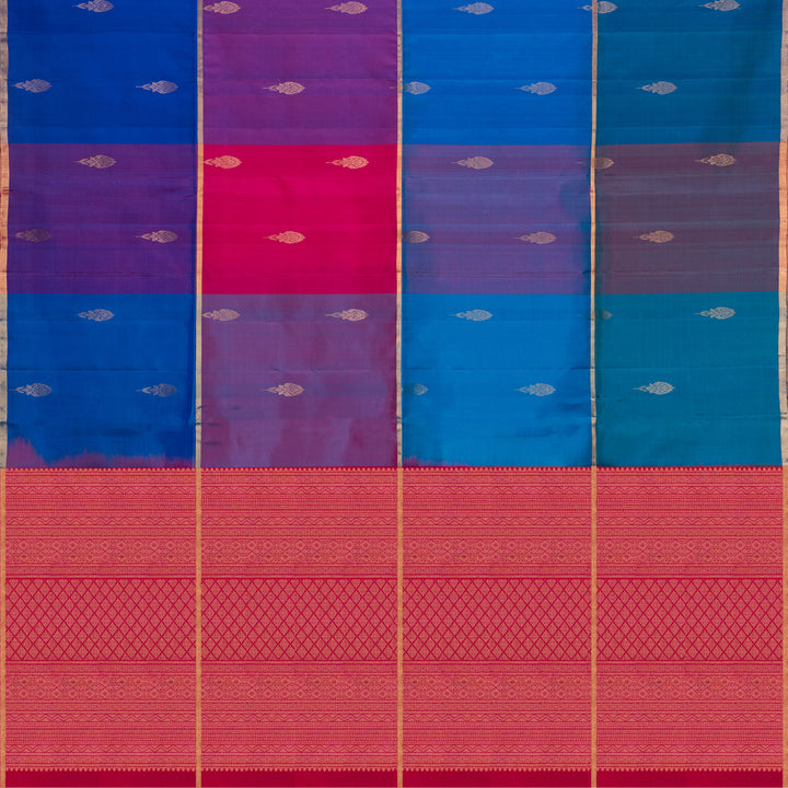 Handwoven Multicolor with pink Soft Silk Saree- 3020T014945DSC