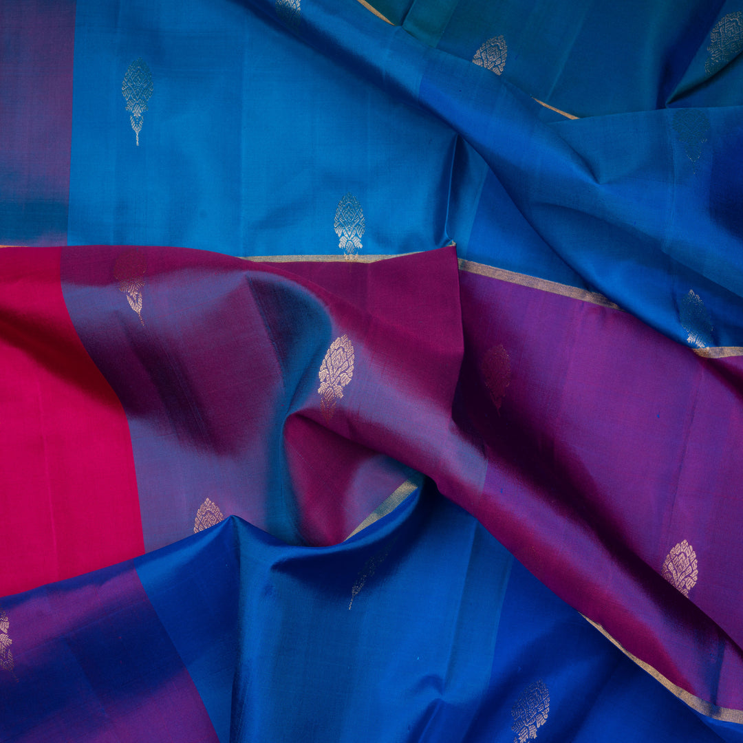 Handwoven Multicolor with pink Soft Silk Saree- 3020T014945DSC