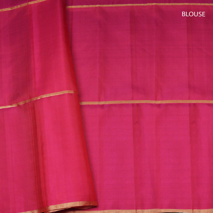 Handwoven Multicolor with pink Soft Silk Saree- 3020T014945DSC