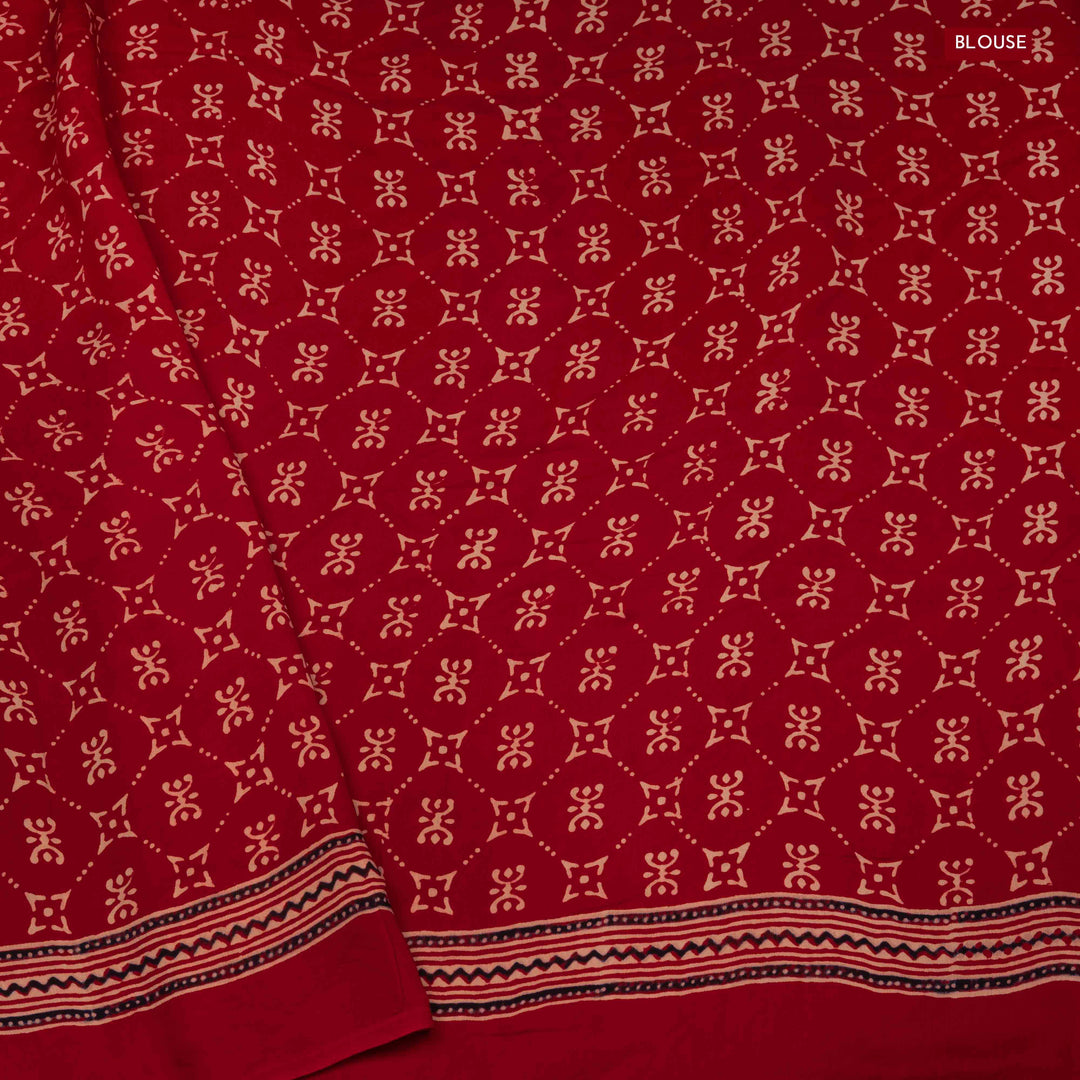 Blouse of  Handwoven Modal Silk Saree