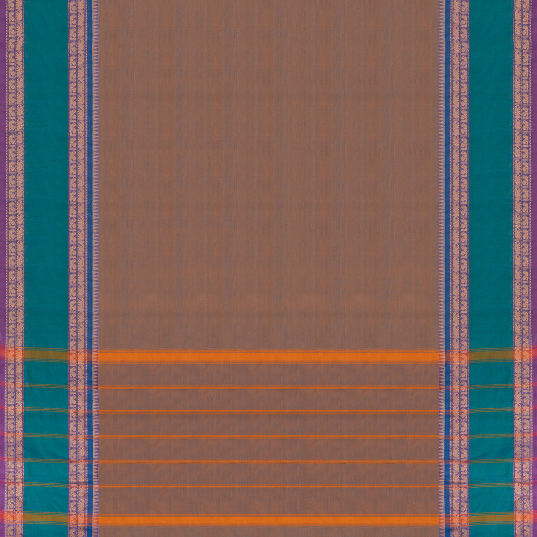 Pallu of Handwoven Chettinad Cotton Saree