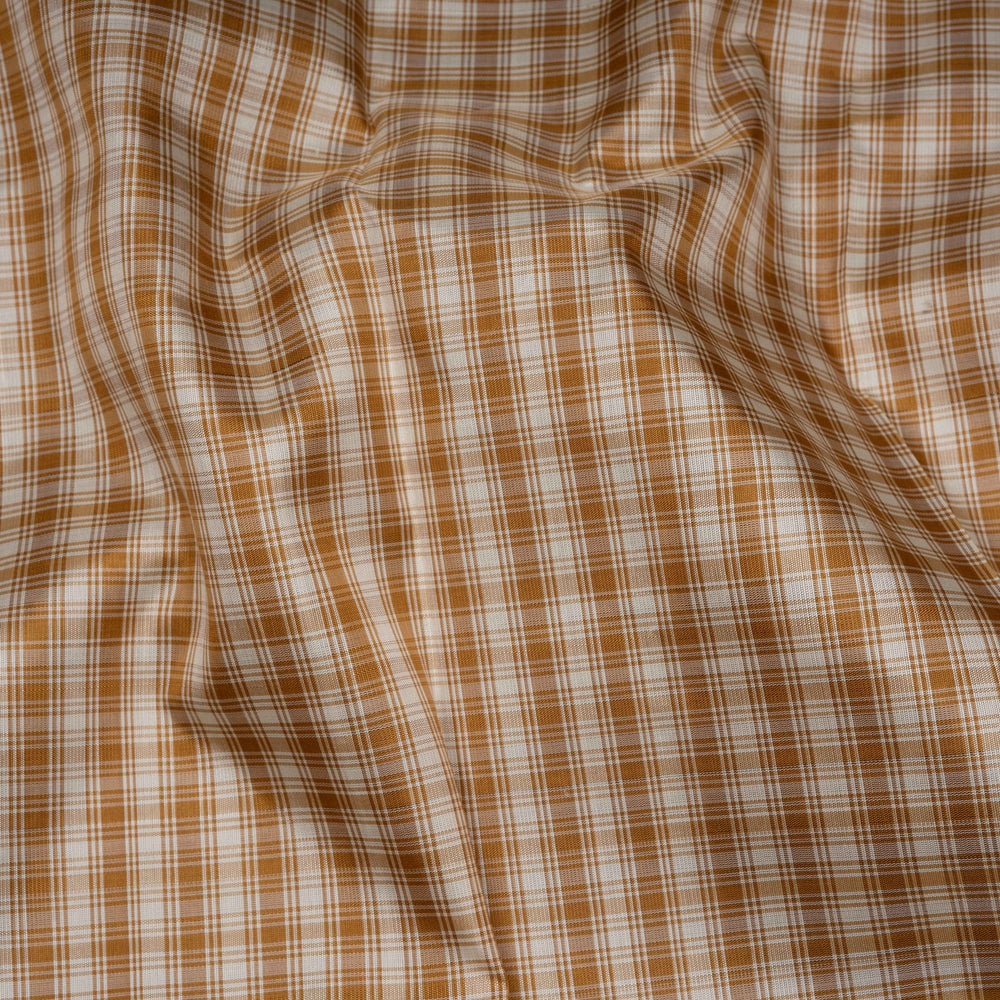 Closeup of Handwoven Beige with Blue Kanjivaram silk Saree