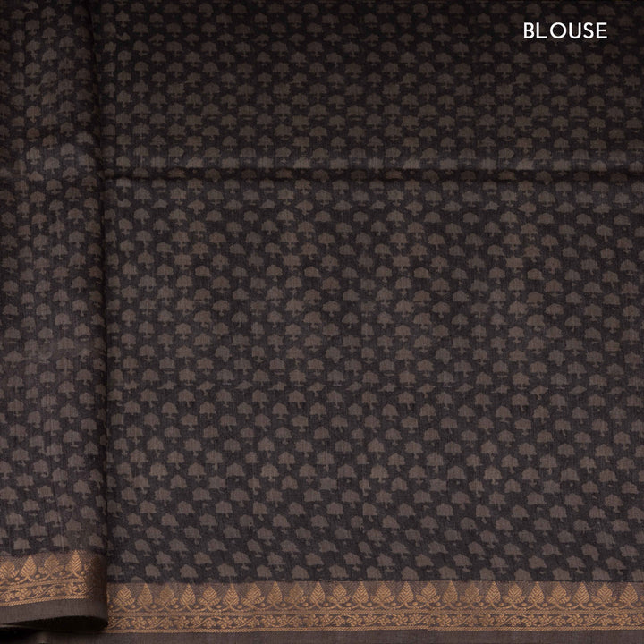 Patterned fabric with a blouse label in the corner