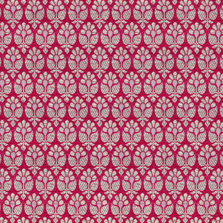 Handwoven Pink Banarasi Fabric - 1T004430DSC