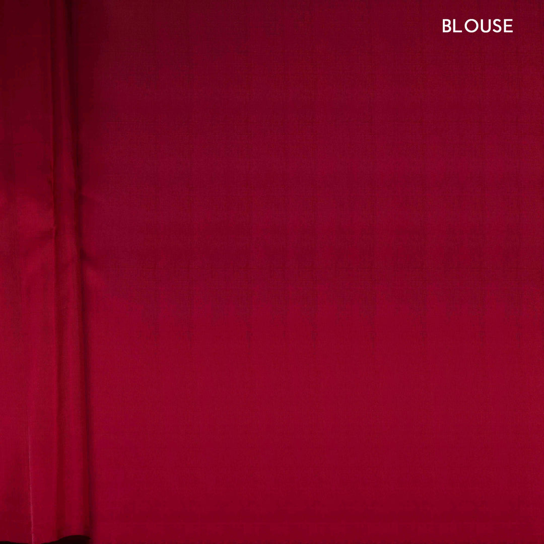 Solid dark pink fabric with 'BLOUSE' text at the top