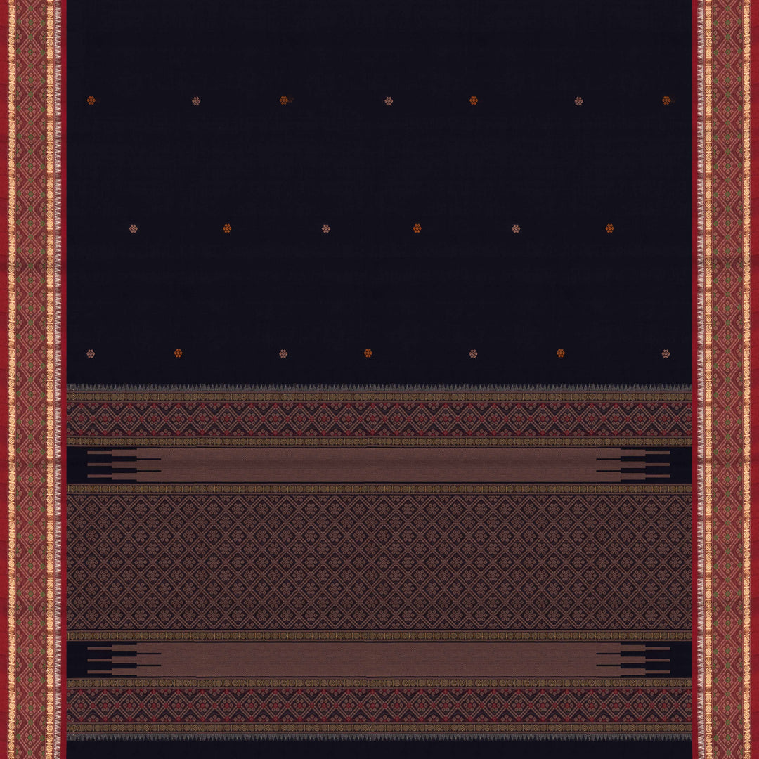 Curated Pair – Handwoven Pure Blue and Red Kanjivaram Cottons