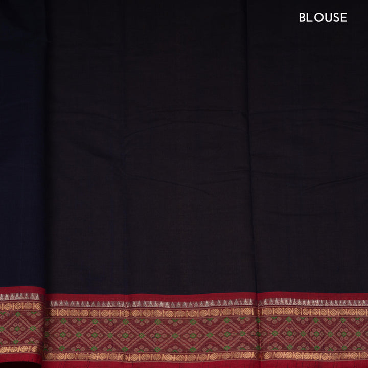 Curated Pair – Handwoven Pure Blue and Red Kanjivaram Cottons