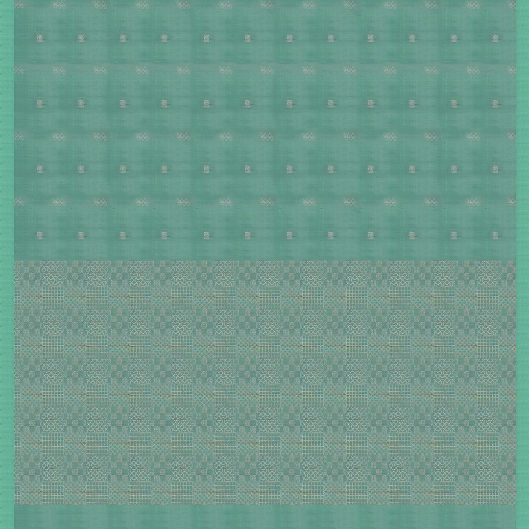 Handwoven Green Soft Silk Saree - 1779T009267DSC