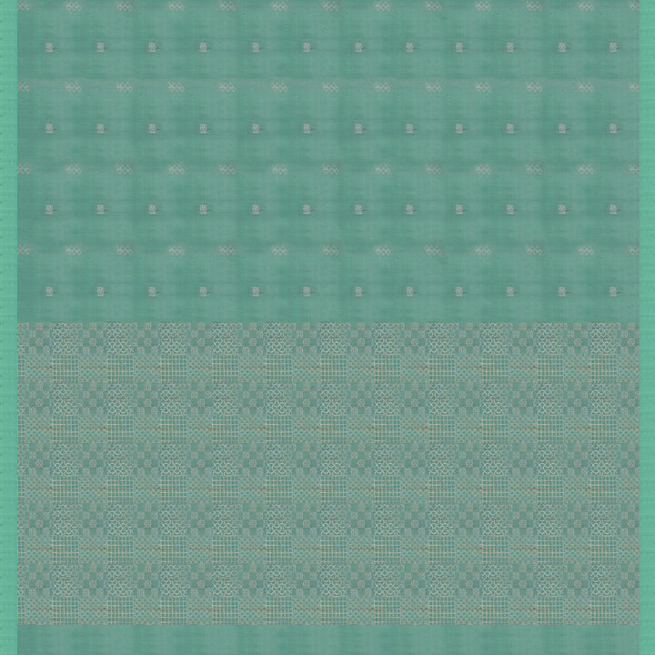 Handwoven Green Soft Silk Saree - 1779T009267DSC