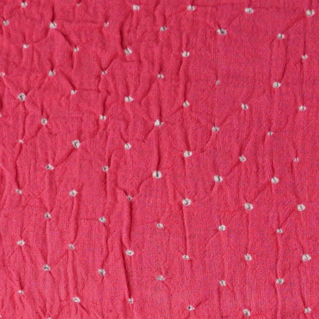 Handwoven Pink with Cream Kala Cotton Saree - 1788N023111DSC