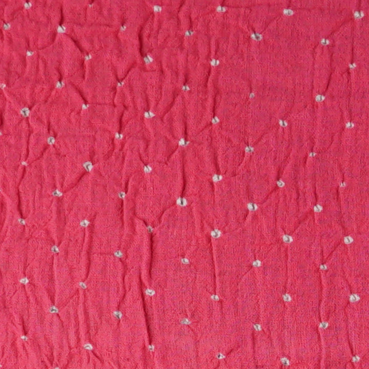 Handwoven Pink with Cream Kala Cotton Saree - 1788N023111DSC