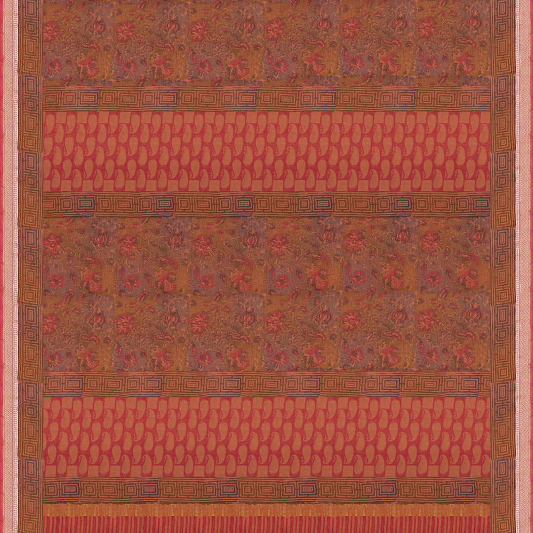 Handwoven Multicolour Cotton Saree - 1797T008395DSC