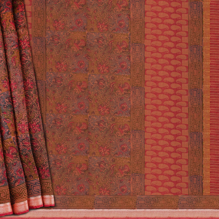 Handwoven Multicolour Cotton Saree - 1797T008395DSC
