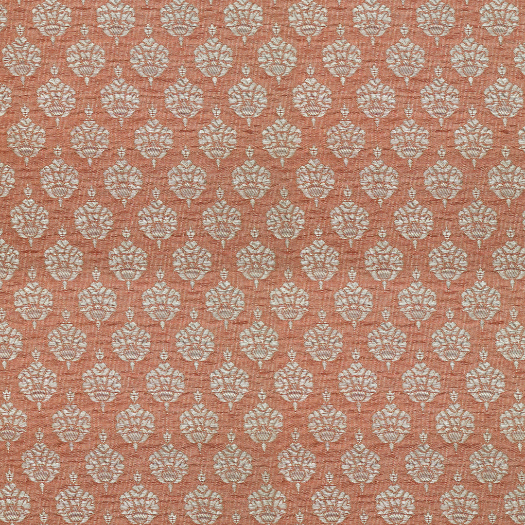 Handwoven Peach Banarasi Fabric - 2T004419DSC