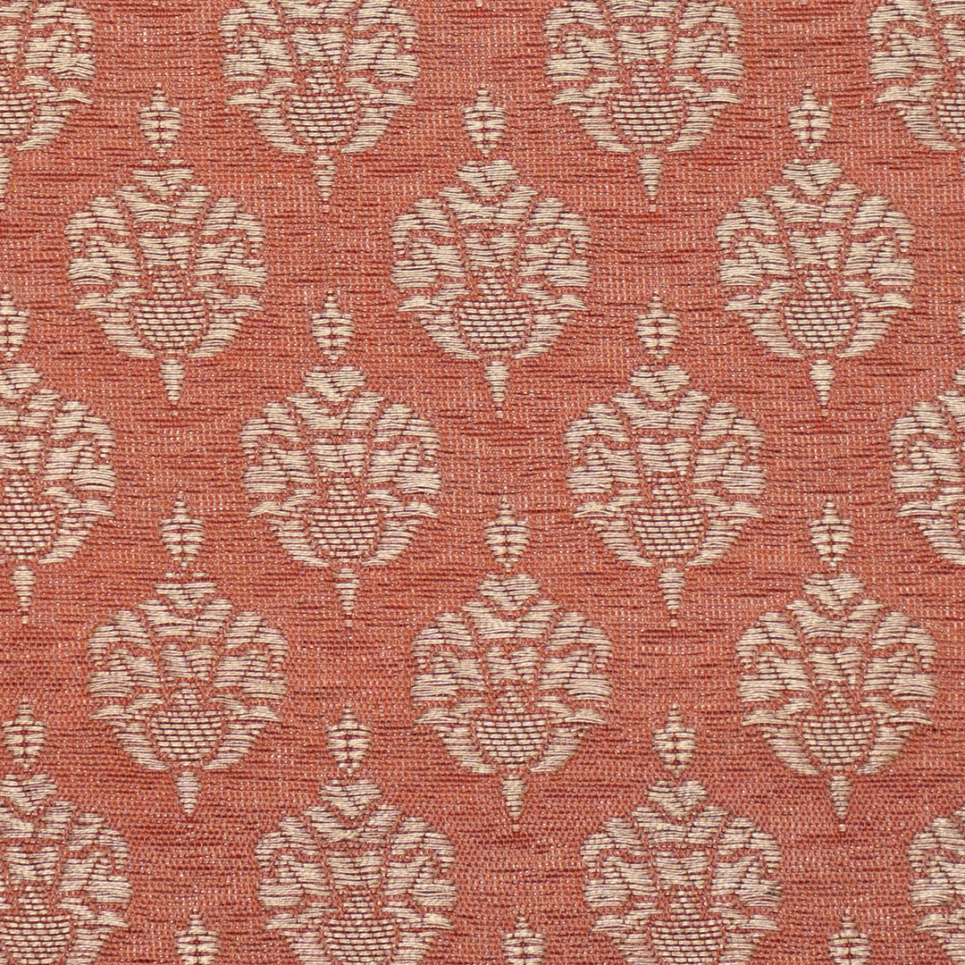 Handwoven Peach Banarasi Fabric - 2T004419DSC