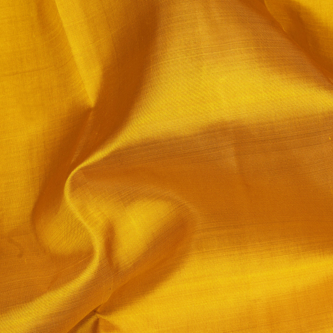 Yellow Kanjivaram Silk Saree with Rudraksham Border and Red Pallu 3487 T015758DSC