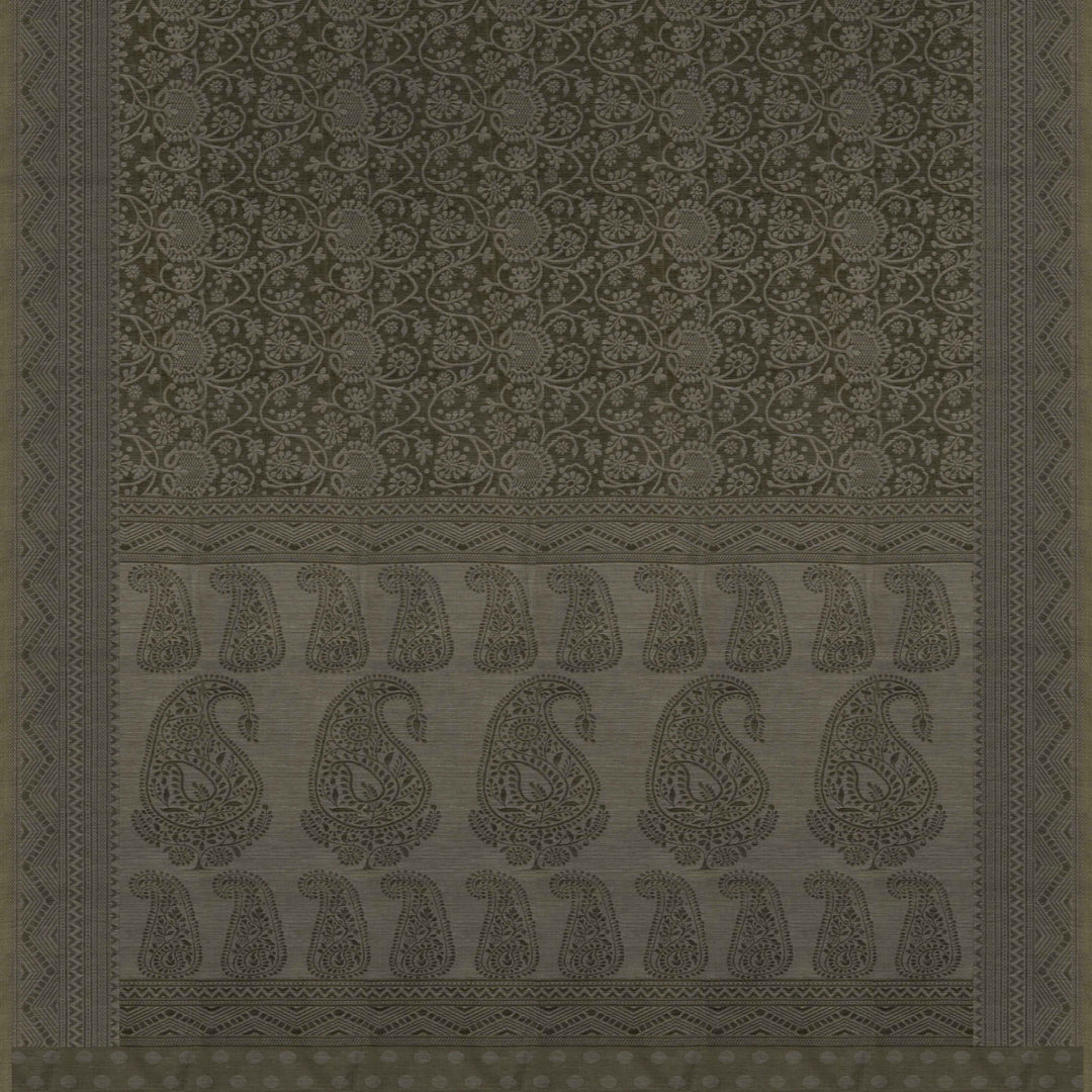 Curated Pair – Handwoven Pink and Grey South Cotton Saree