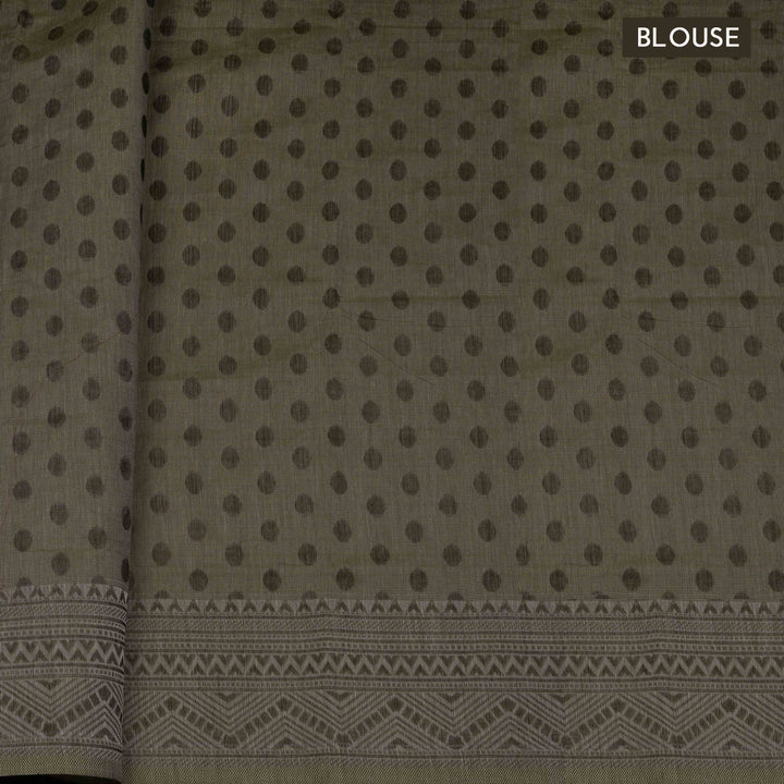 Curated Pair – Handwoven Pink and Grey South Cotton Saree