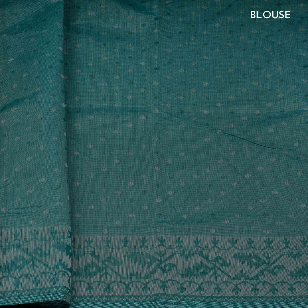 Curated Pair – Handwoven Teal and Pink South Cotton Saree
