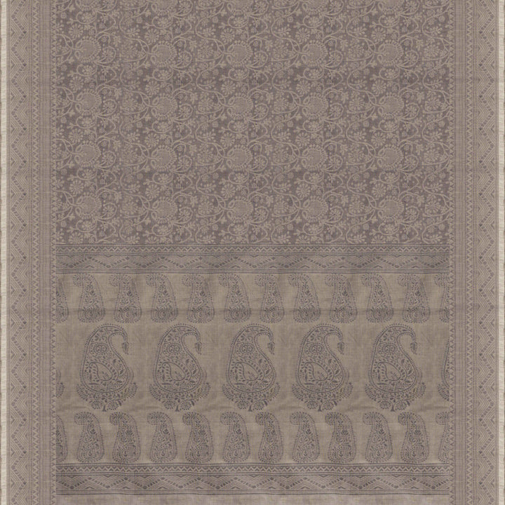 Curated Pair – Handwoven Lime Green and Beige South Cotton Saree