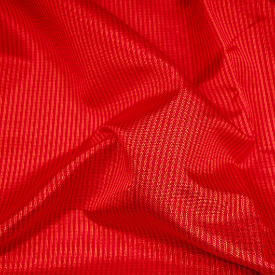 Orange Gadwal Silk Saree with Beige Border 3378T016175DSC