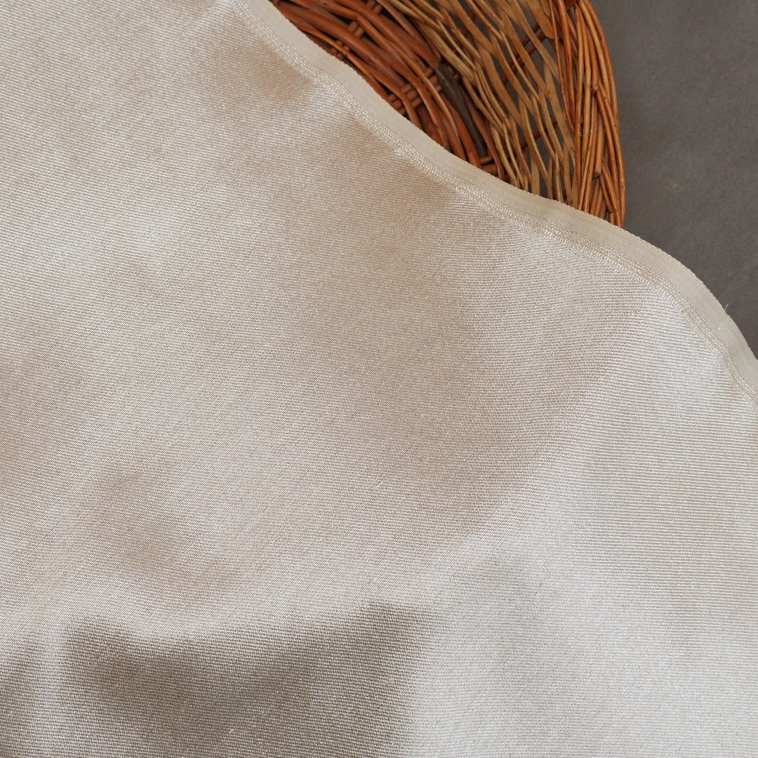 Handwoven Silver Raw silk Fabric - 34T006218DSC