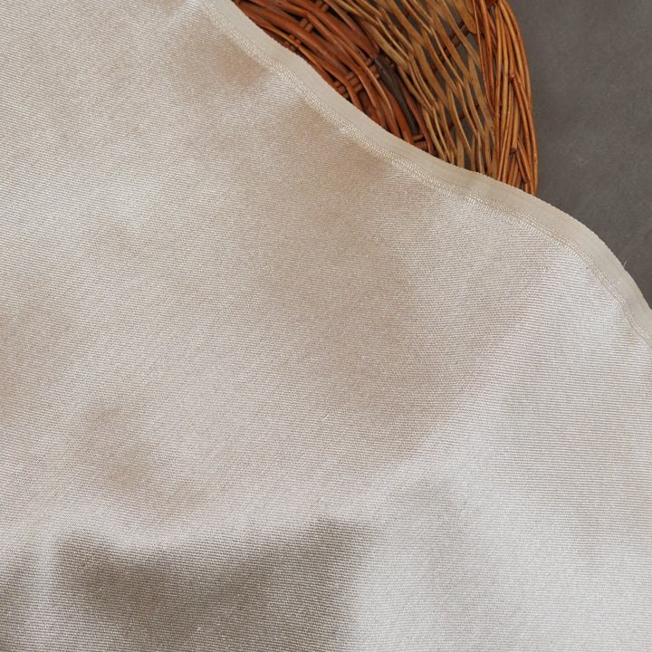 Handwoven Silver Raw silk Fabric - 34T006218DSC