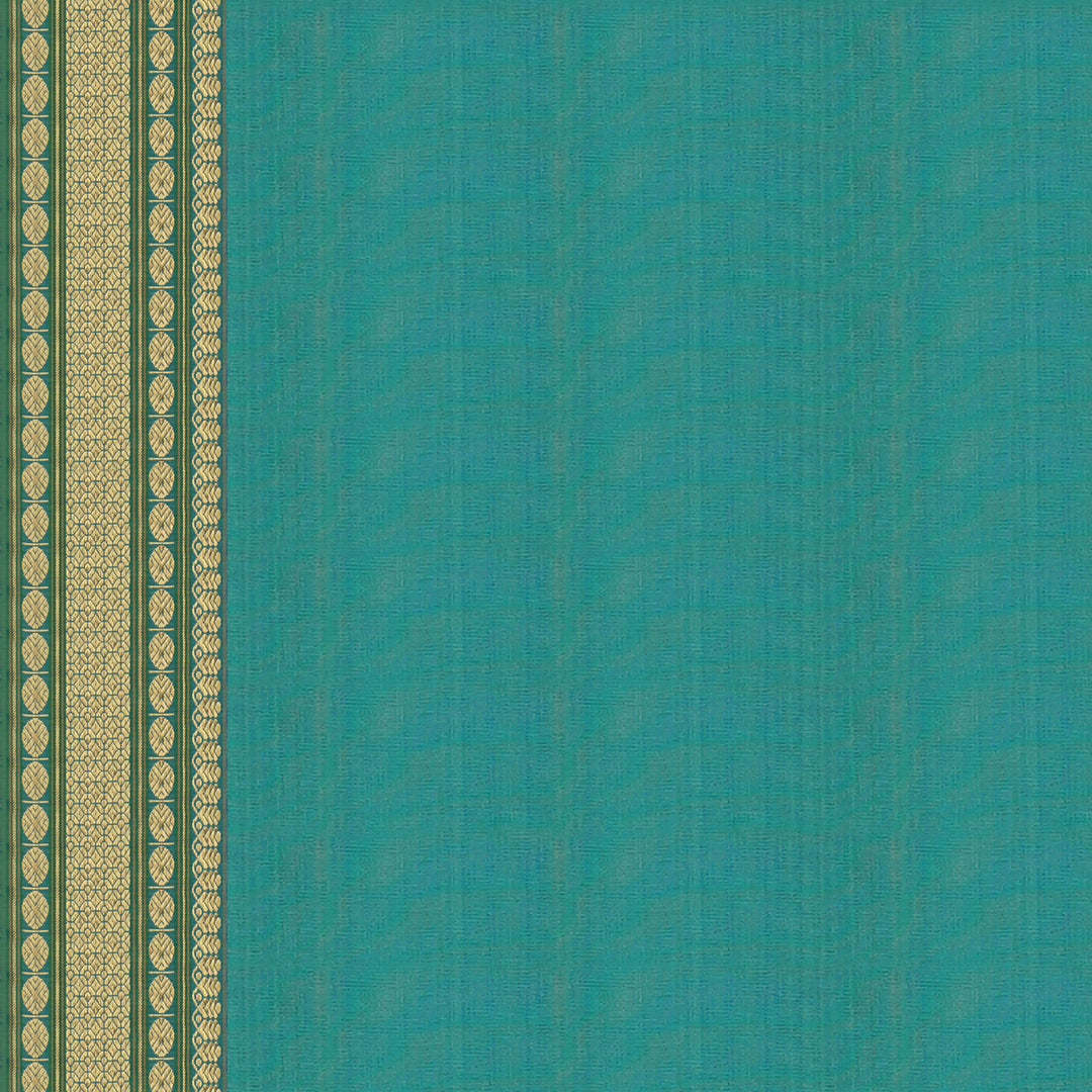 Handwoven Grape with Green Kanjivaram Silk Saree- 1856T005693DSC