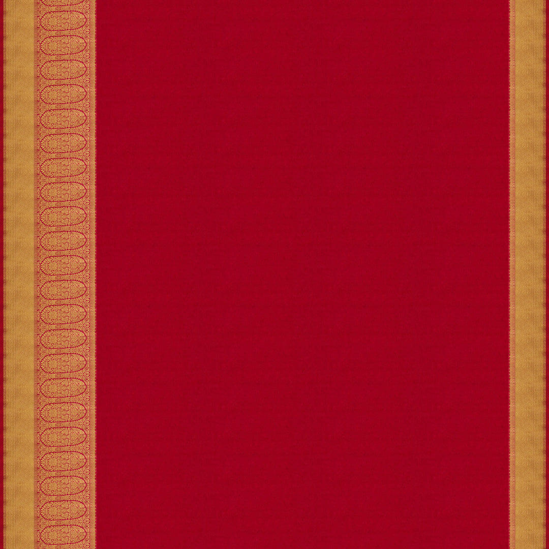 Handwoven Off-white with Pink Kanjivaram Silk Saree - 1865T007505DSC