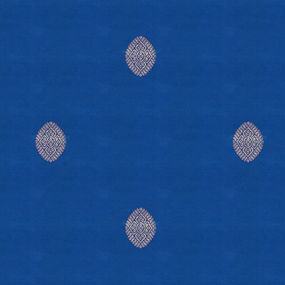 Handwoven Blue with Pink Kanjivaram Silk Saree - 1873T008780DSC