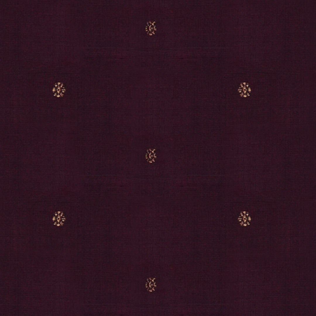 Handwoven Brown with Orange Kanjivaram Silk Saree - 1880T008781DSC