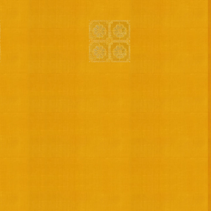 Handwoven Green with Yellow Kanjivaram Silk Saree - 1884T006031DSC