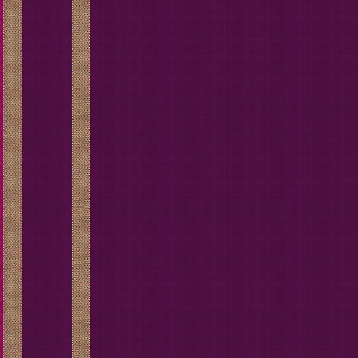 Handwoven Pink with Purple Kanjivaram Silk Saree - 1906T008662DSC