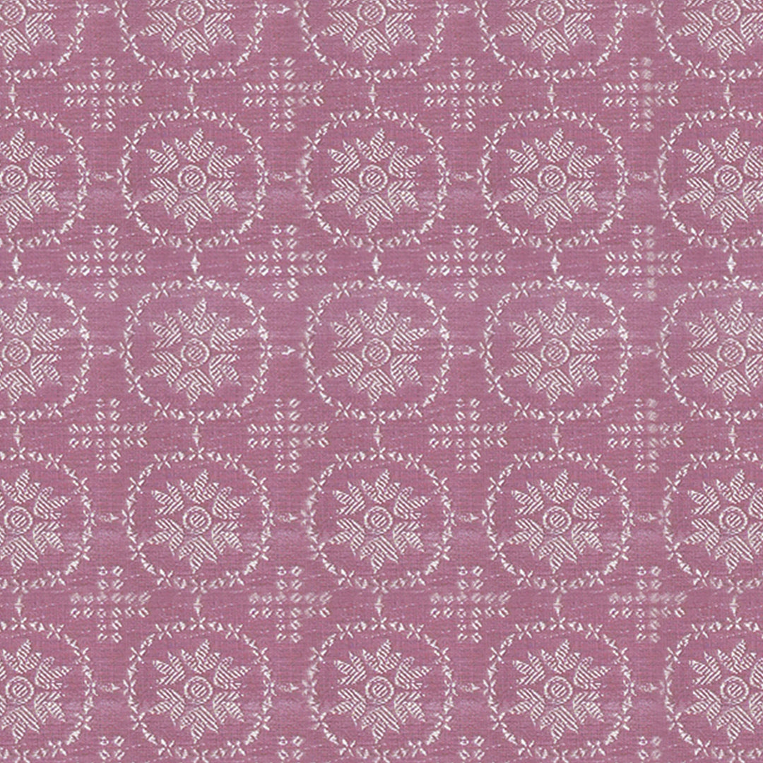 Handwoven Pink with Purple Kanjivaram Silk Saree - 1906T008662DSC