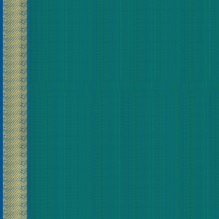 Handwoven Maroon with Blue Kanjivaram Silk Saree - 1919T009035DSC