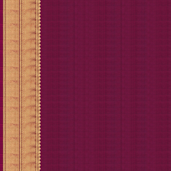 Handwoven Green with Pink Kanjivaram Silk Saree - 1922T009001DSC