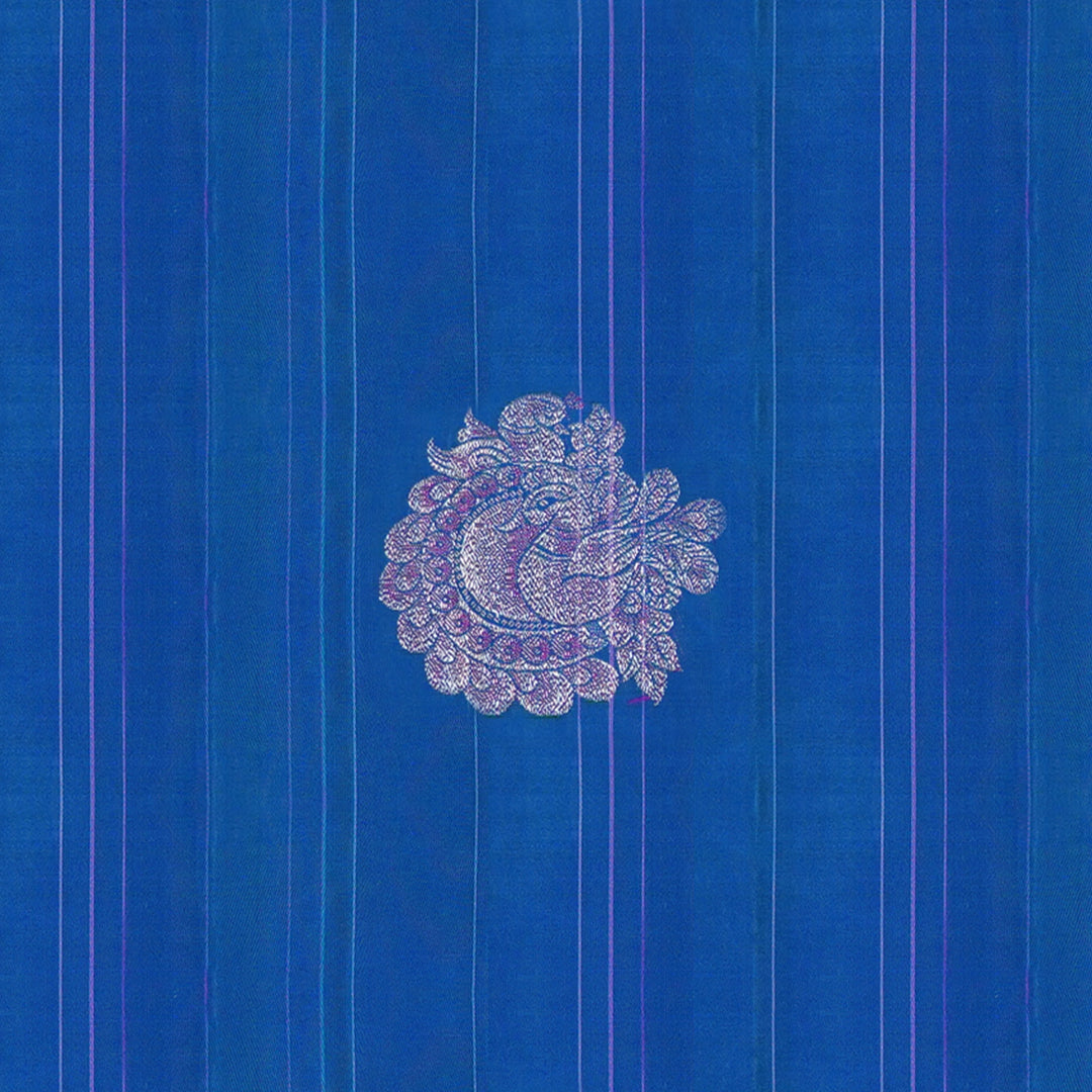 Handwoven Blue with Pink Kanjivaram Silk Saree - 1926T009166DSC