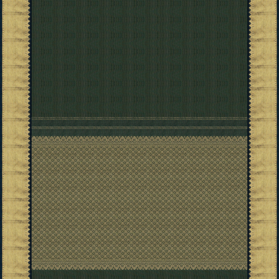 Handwoven Green Kanjivaram Silk Saree -1947T007166DSC